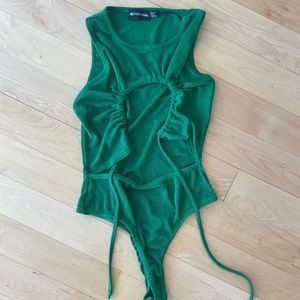 Pretty Little Thing Green Bodysuit